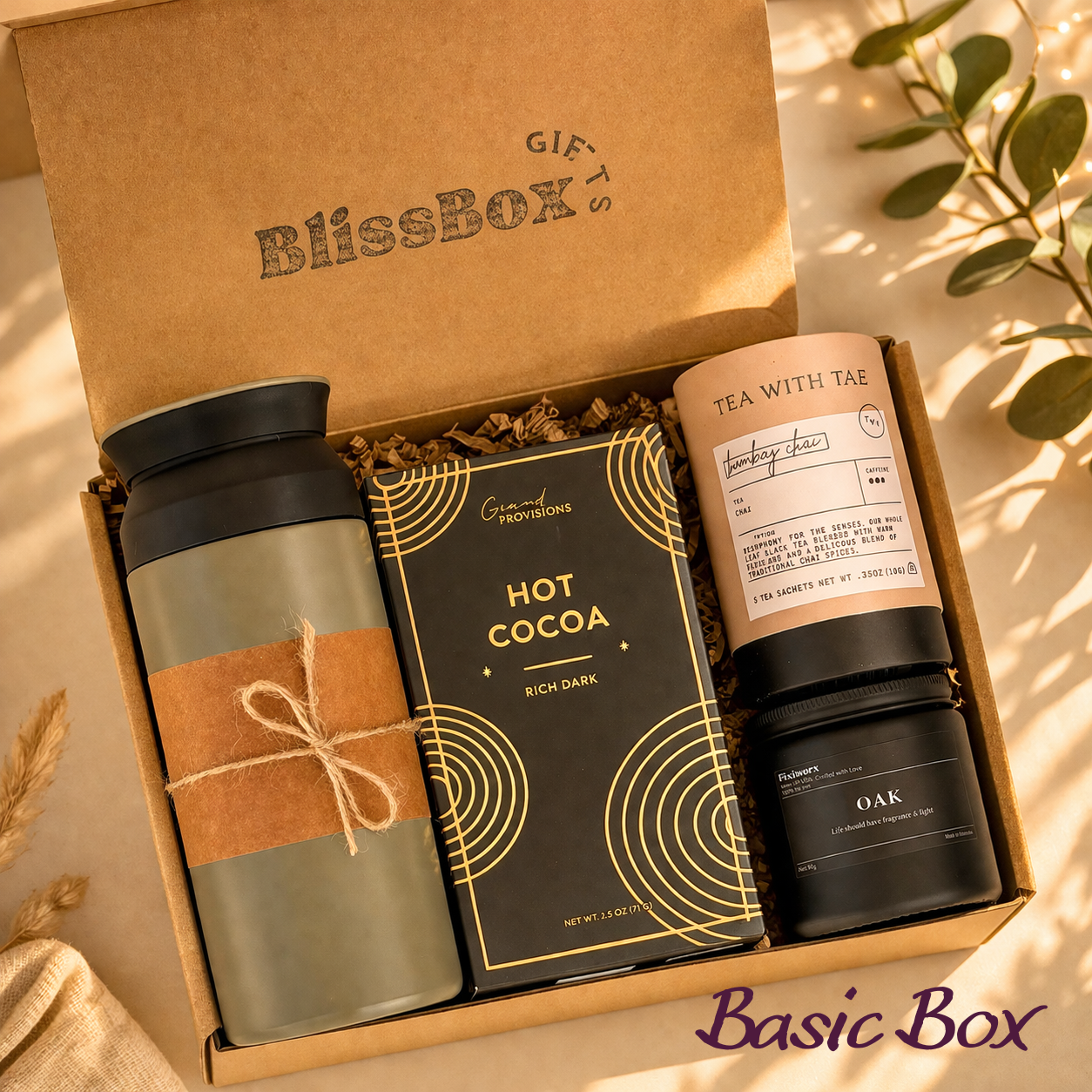 Gift Box for Him, Men's Self Care Package, Birthday Gift for Men, Gift for Boyfriend Husband Dad Brother, Valentine's Day Gift, Father's Day Gift, Cozy Gift Set, Basics Box