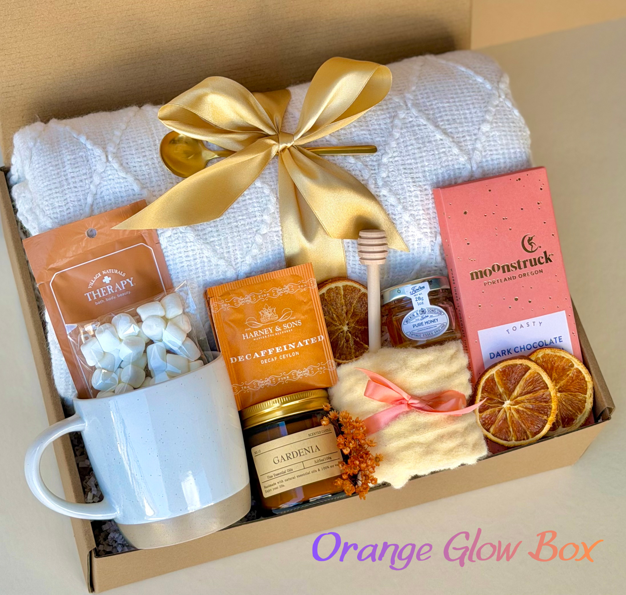 Gift Box for Her – Birthday, Thank You, Office & Teacher Gift | Orange Glow Box