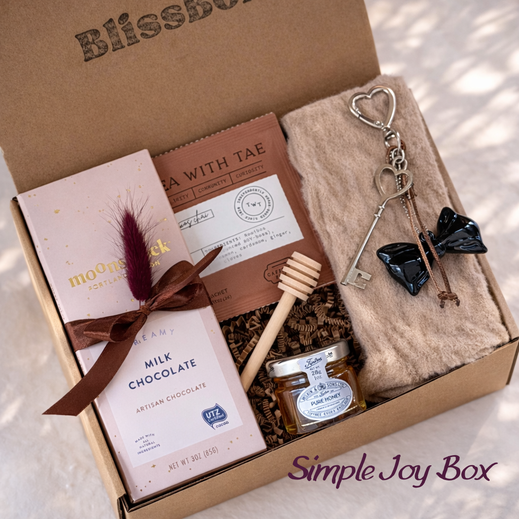 Birthday Gift for Her, Thinking of You Gift, Cozy Care Package, Spring Self Care Gift Box | Simple Joy Box