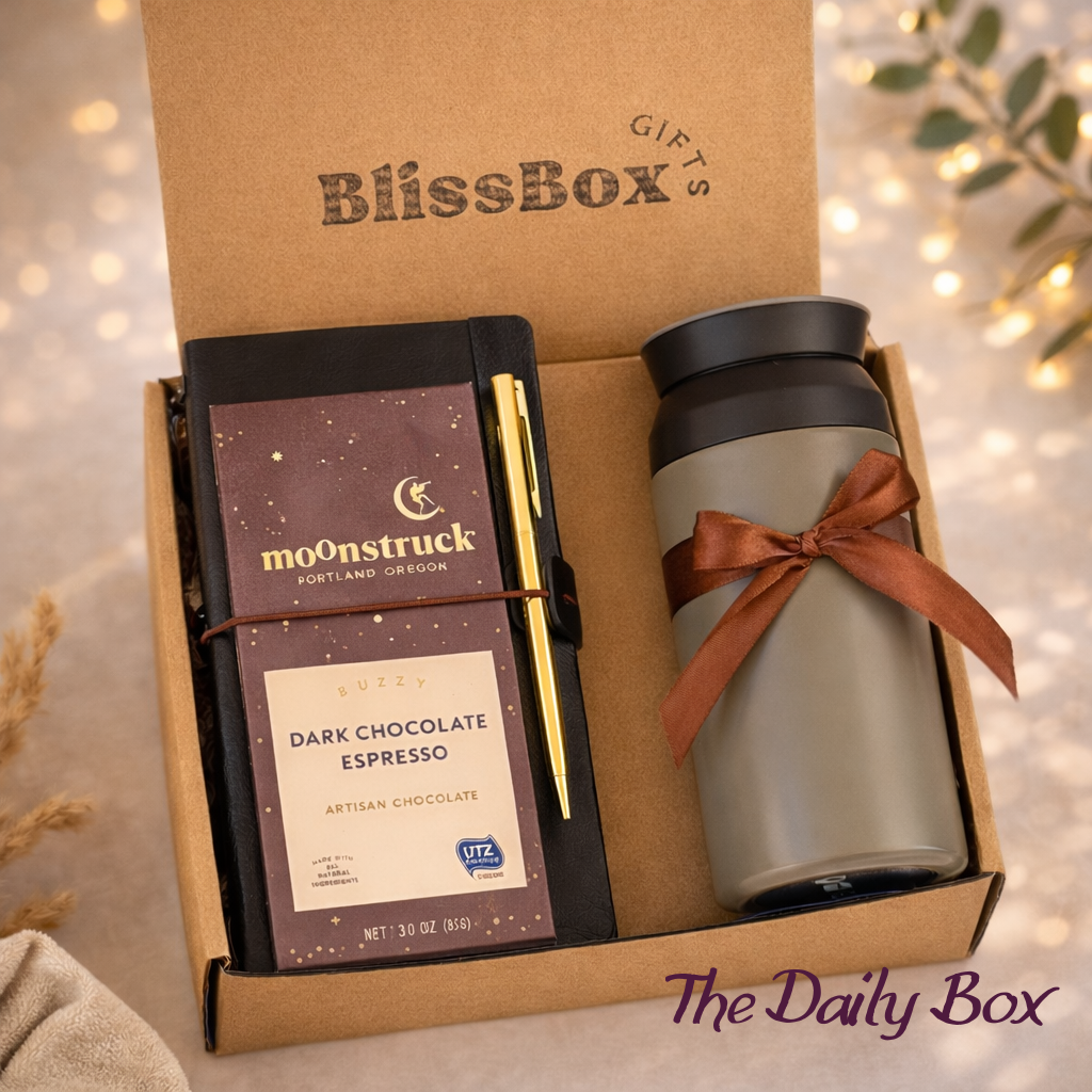 Gift Box for Him, Men's Gift Set, Birthday Gift for Men, Gift for Boyfriend Husband Dad Brother Coworker Boss, Work Anniversary Gift, Christmas Gift for Men, Office Gift Box