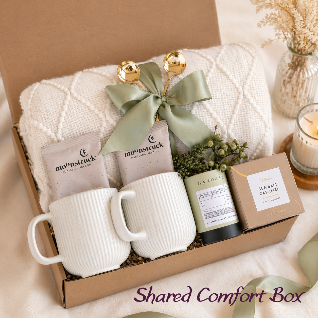 Valentine's Day Gifts for Her and Him - Romantic Gift Boxes with Cozy Items - BlissBoxGifts