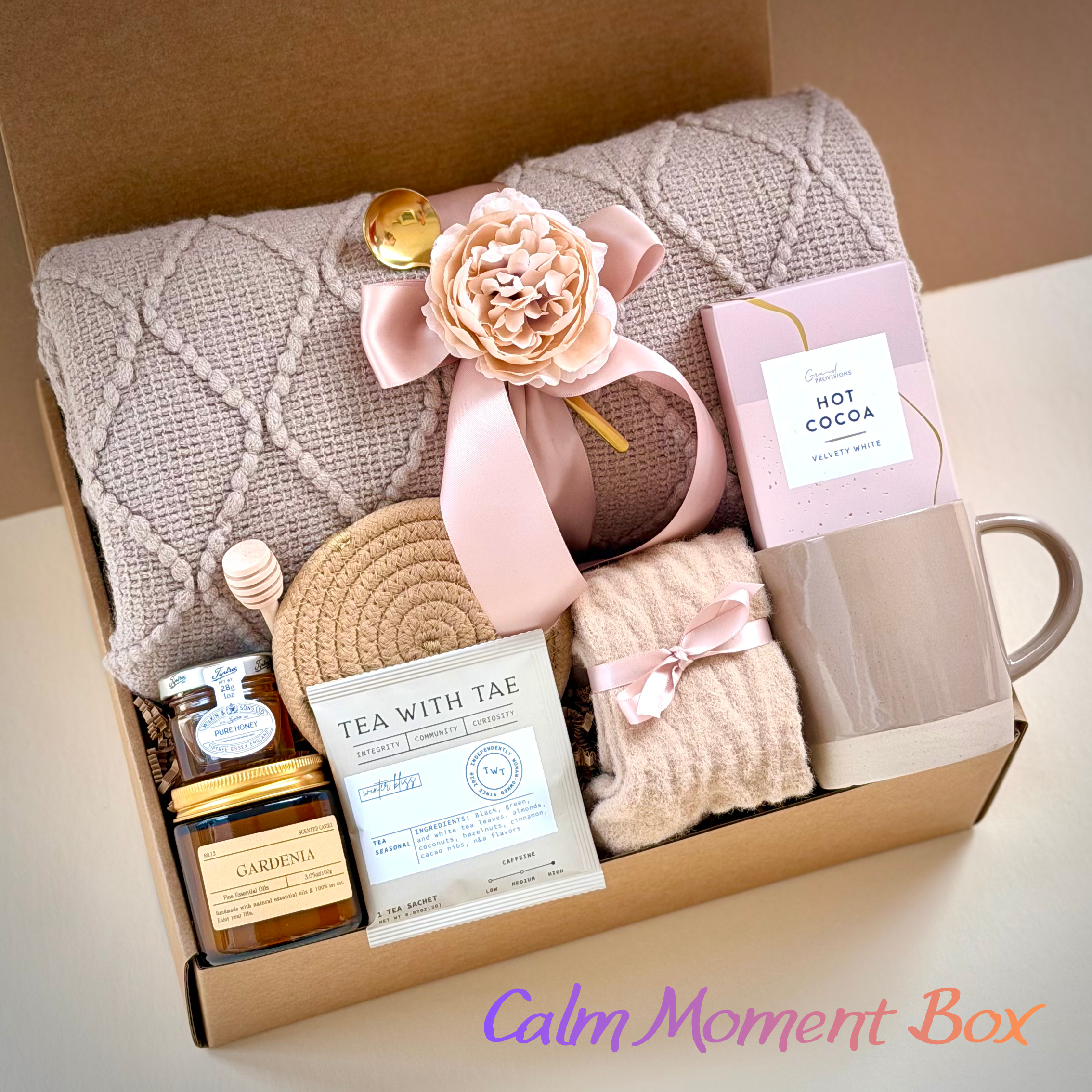 Self care gift box for relaxation and comfort
