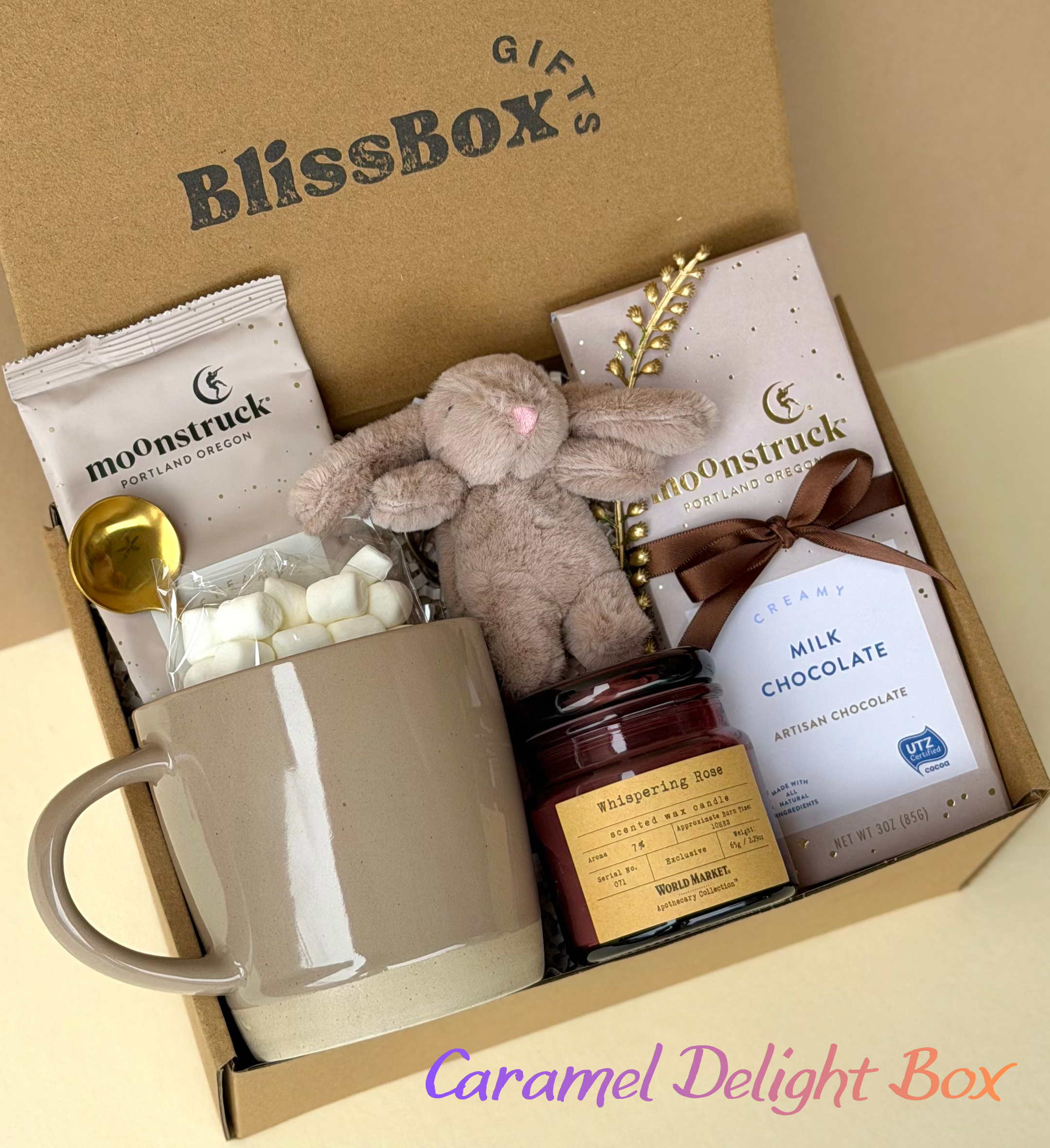 Cozy Gift Box for Her – Fall Birthday, Autumn, Thanksgiving Gift | Caramel Delight Box