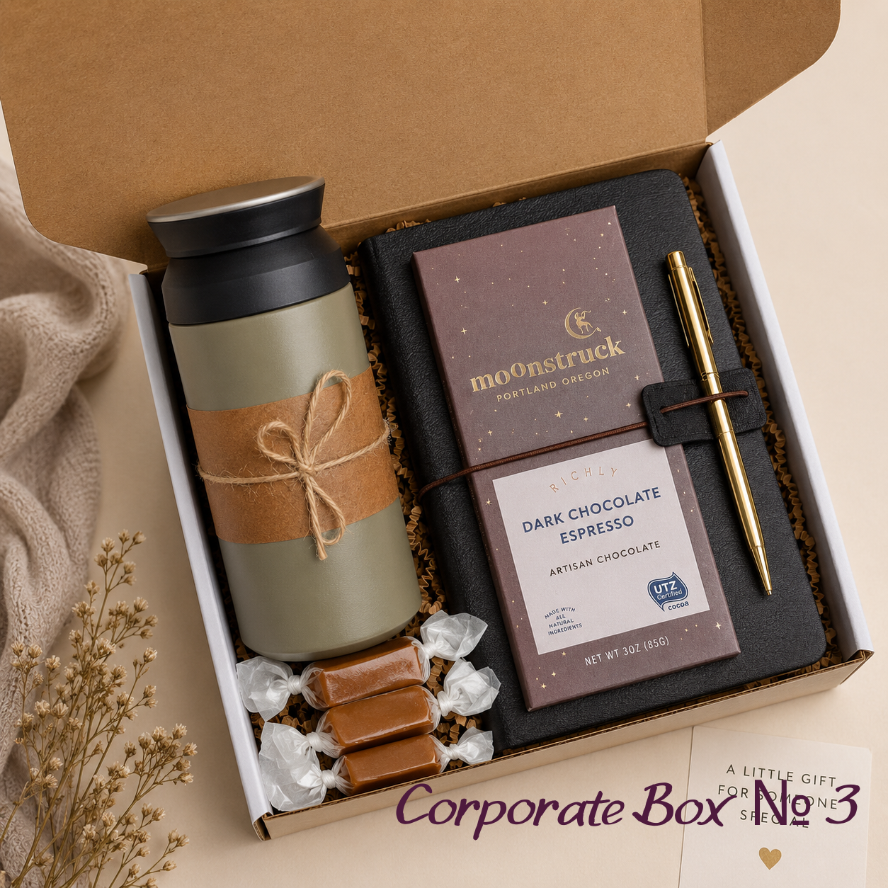 Corporate Gift Box No. 3, Business Gift Box for Clients & Employees, B2B Bulk Gift Sets, Employee Appreciation Gift, Client Thank You Gift Box