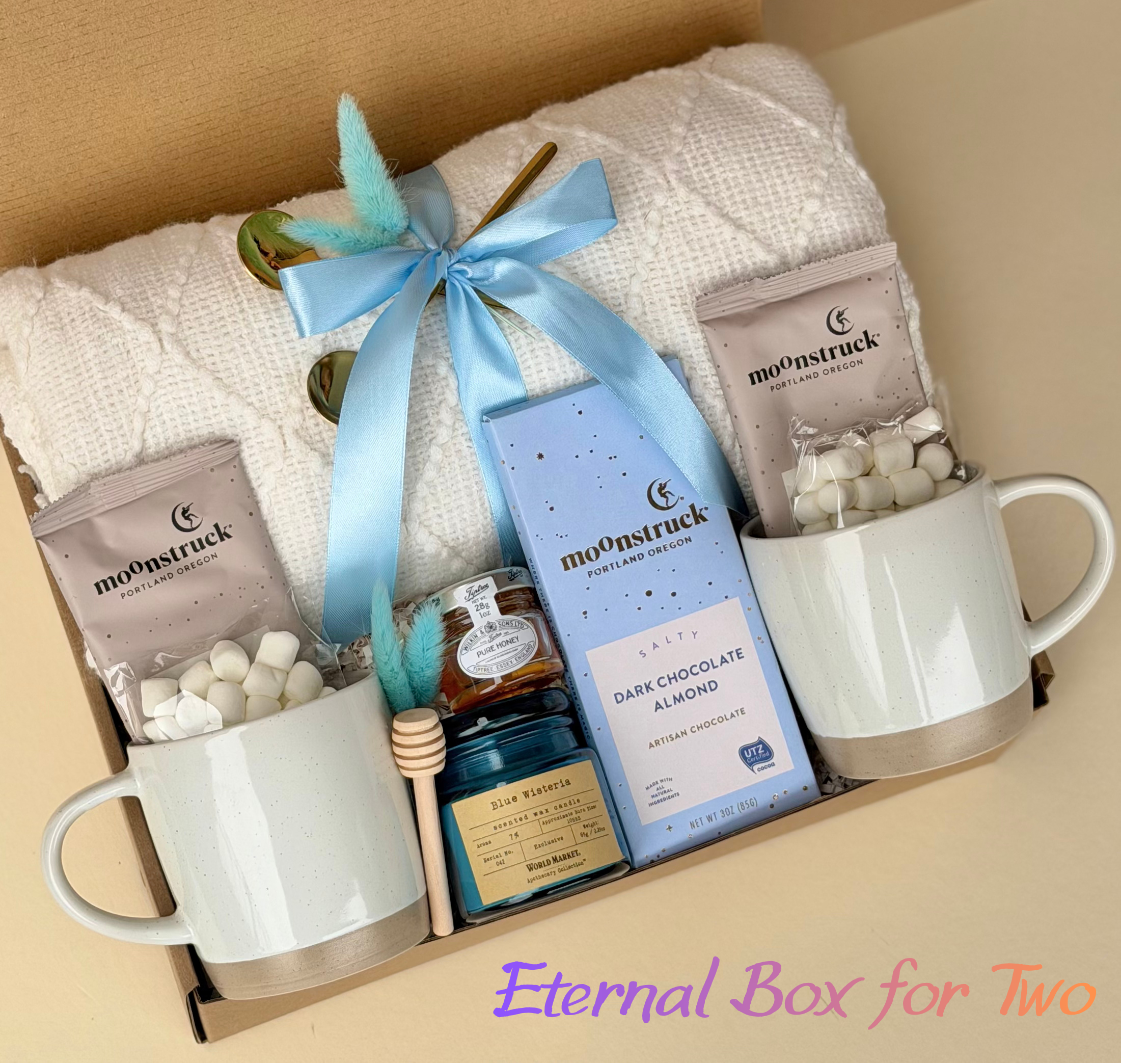 Couples Gift Box – Relaxation Spa Set for Two with Candles & Treats | Eternal Box for Two