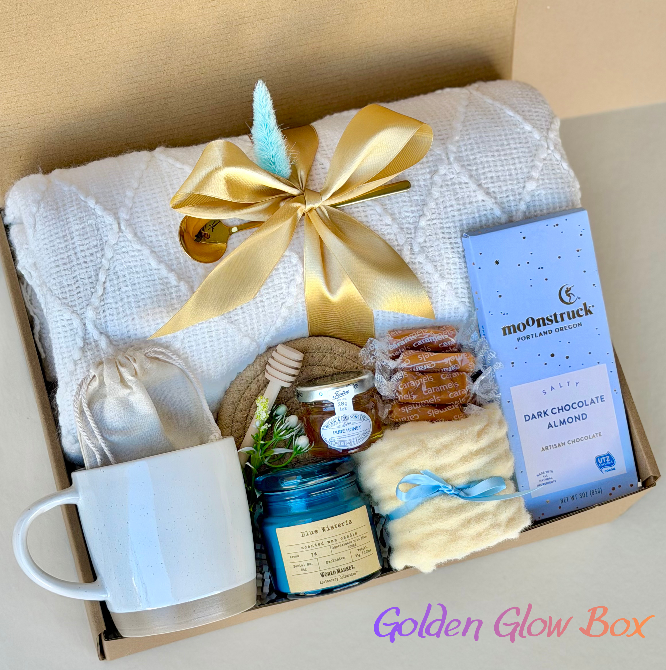 Luxury Gift Box for Her – Elegant Birthday, Holiday & Christmas Gift | Golden Glow Box