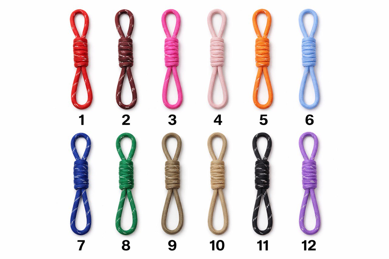 Custom Rope Bag Charm with Letter Beads — Personalized Initial Purse Charm
