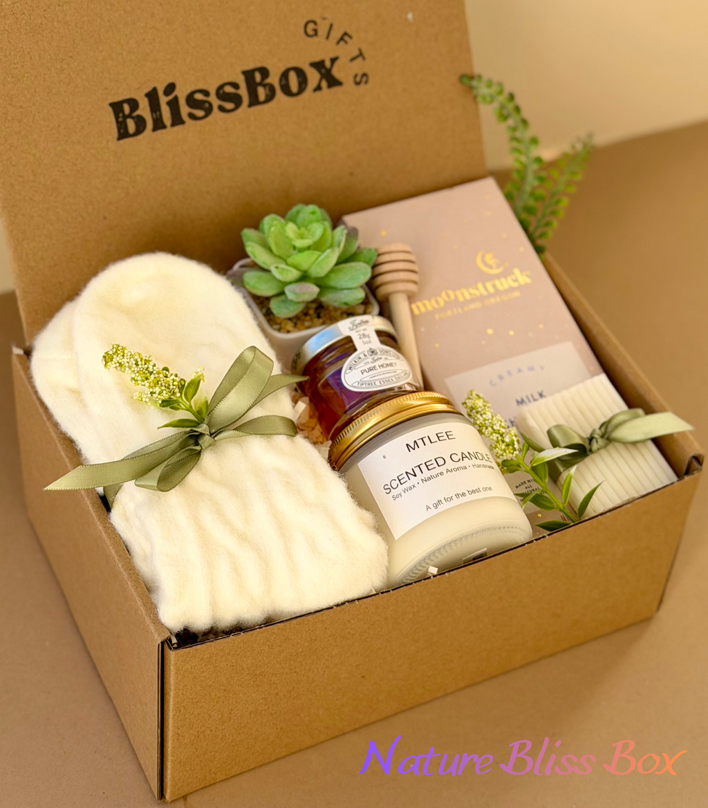 Gift Box for Her – Birthday, Thank You, Cozy Care Package | Natural Bliss Box