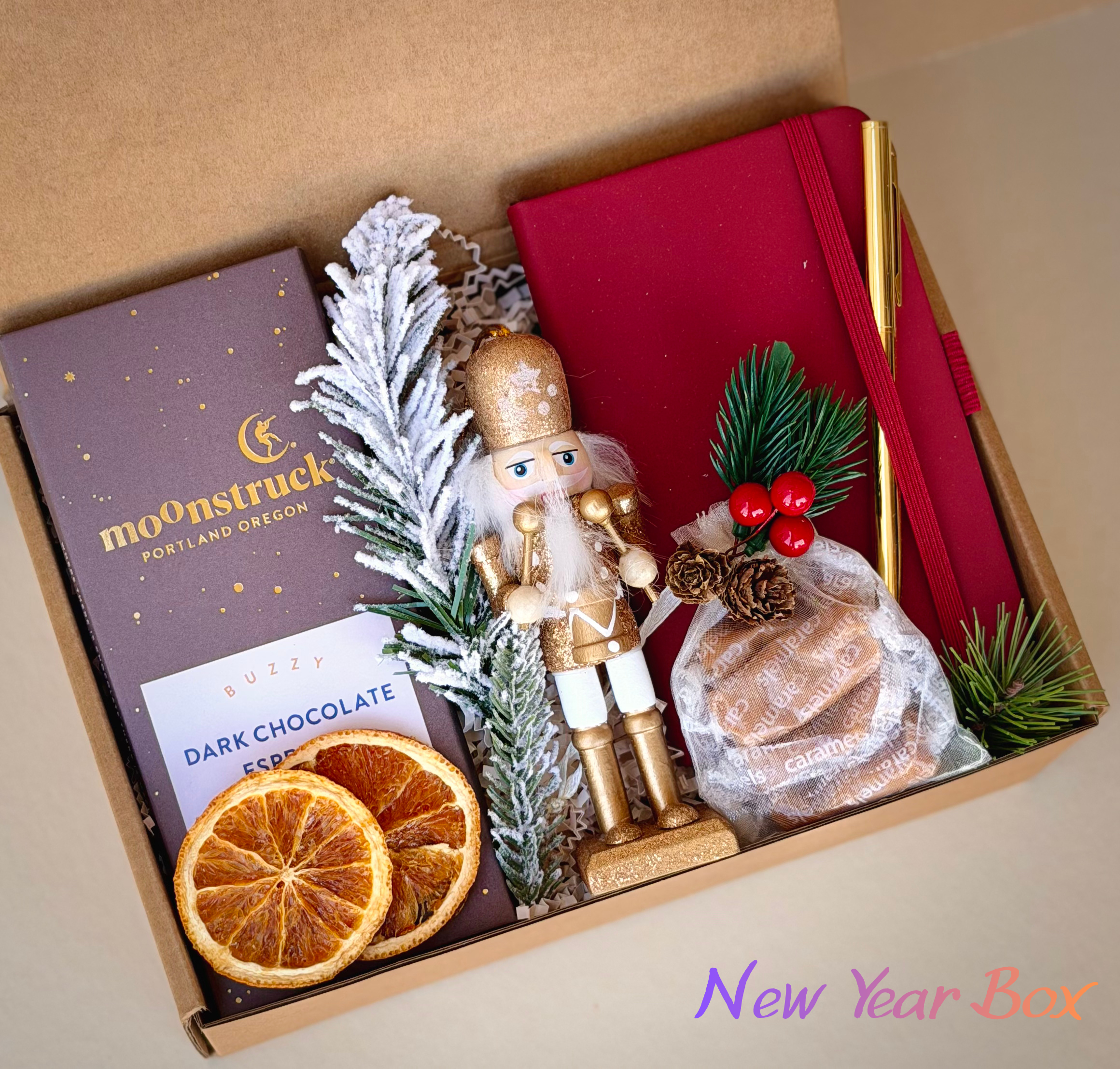 New Year Gift for Her, Holiday Spa Gift Box, Relaxation Gift Set, Cozy Winter Present, Gift for Mom – New Year Box