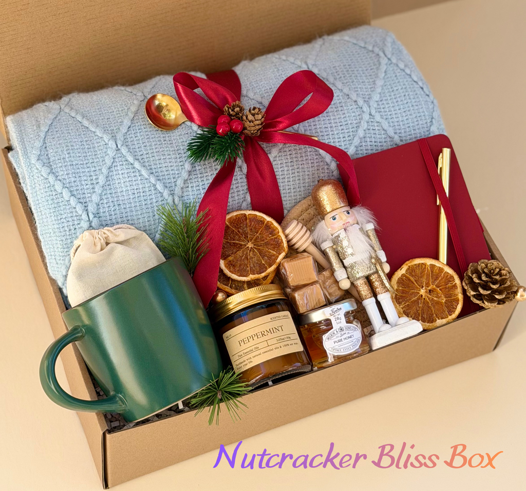 Cozy Holiday Gift Box for Her – Christmas Self Care Spa Set | Nutcracker BlissBoxGifts