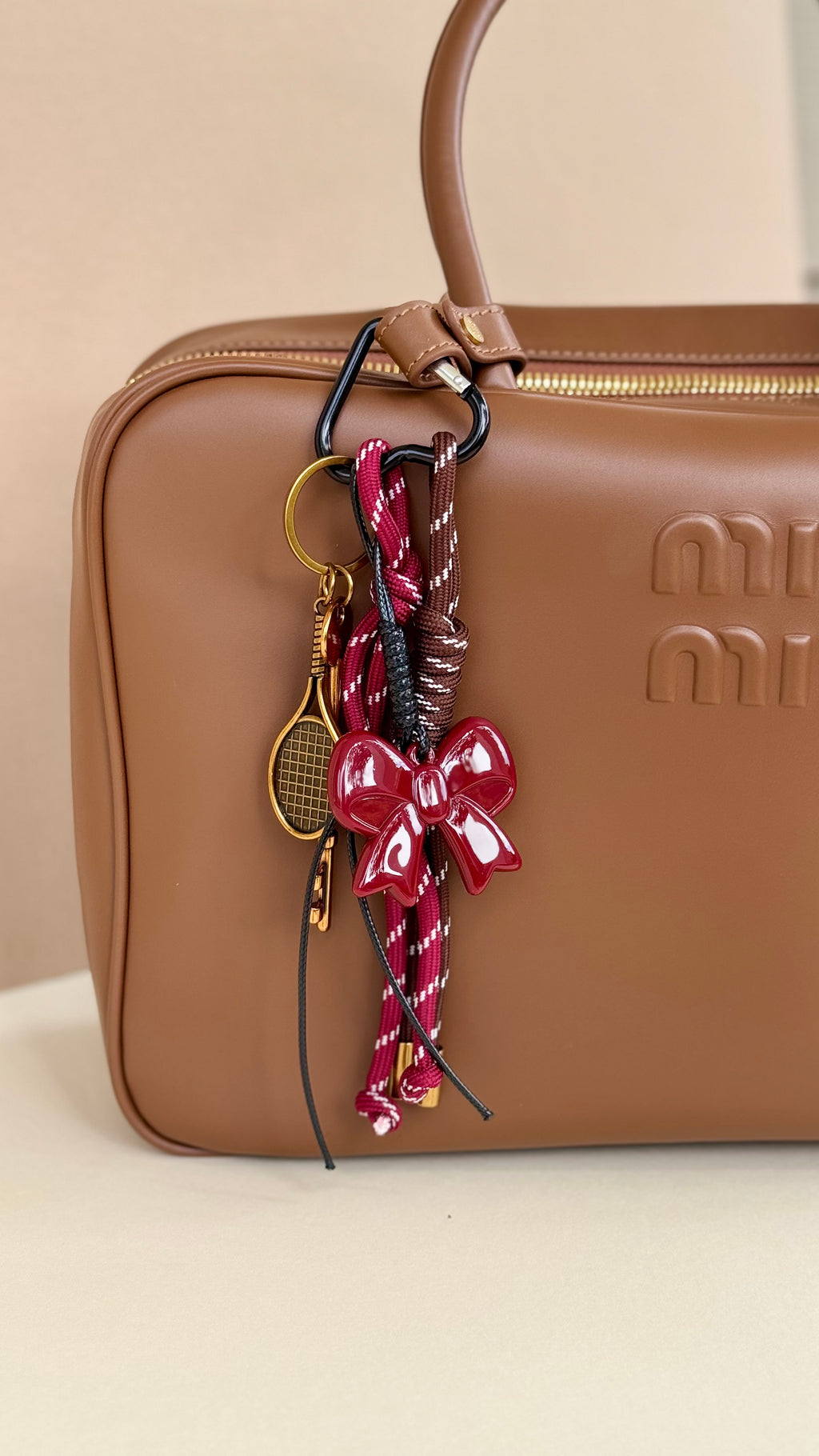 Pearl Heart Charm – Chic Bag Keychain | BlissBoxGifts