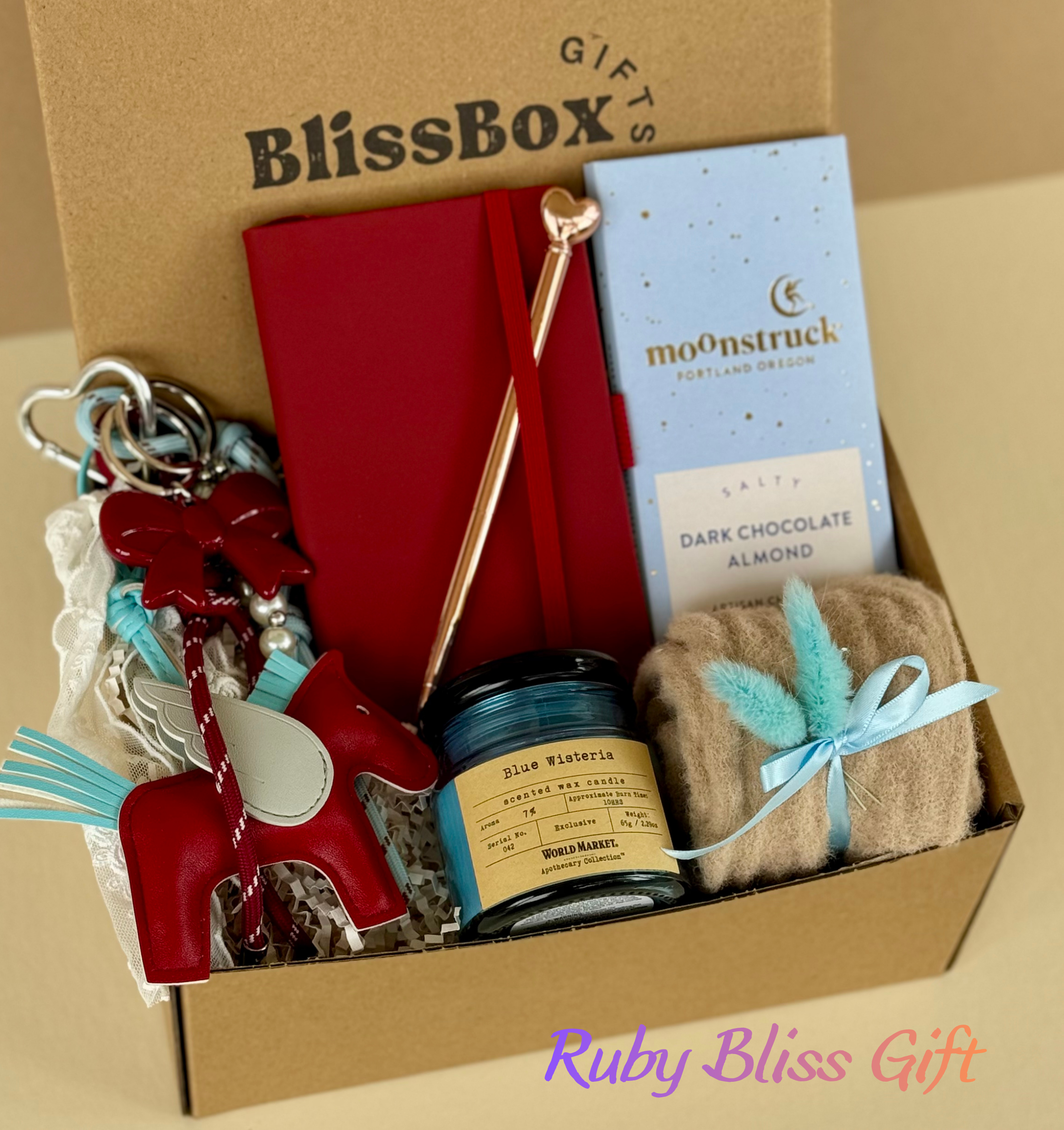 Birthday Gift for Wife or Girlfriend, Thank You or Anniversary Gift, Holiday or Christmas Gift Box | Ruby Bliss Box