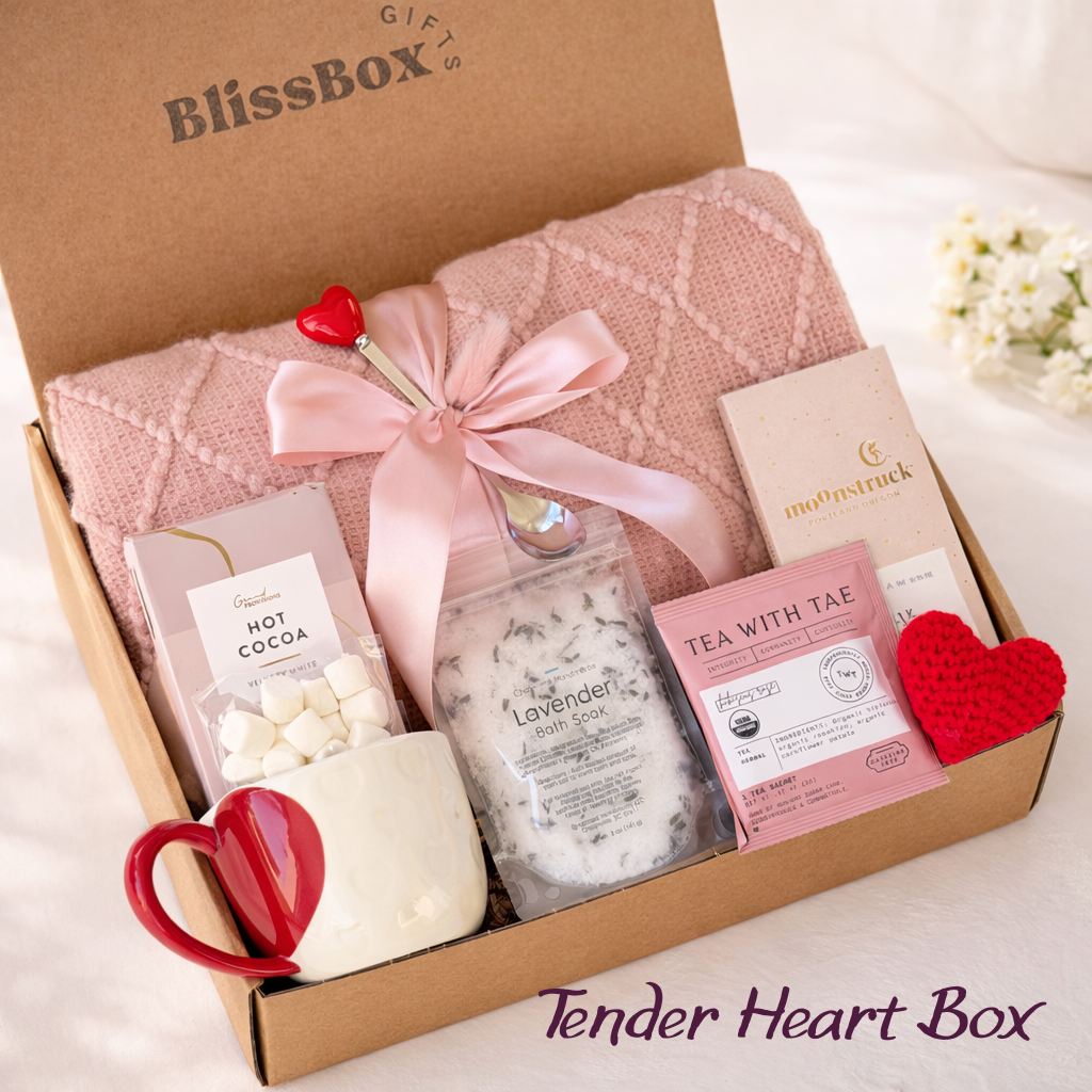 Mother's Day Gift for Her – Cozy Self Care Comfort Gift | Tender Heart Box
