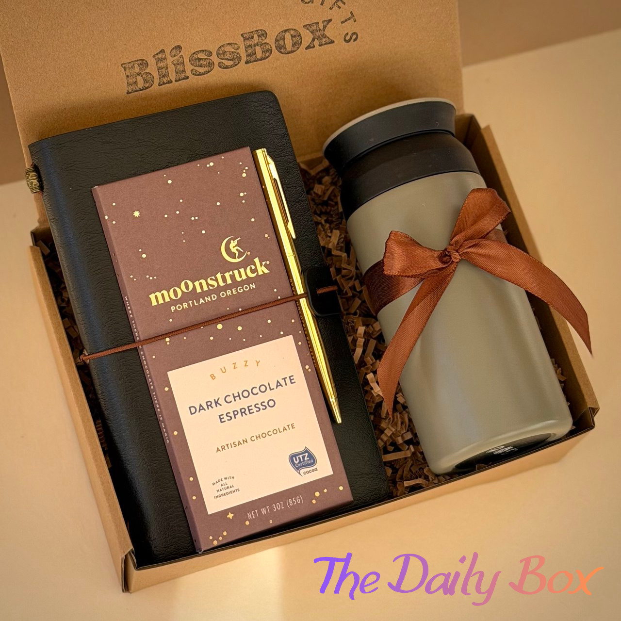 Gift Box for Him, Men's Coffee & Chocolate Set, Daily Essentials Gift for Boyfriend or Husband | The Daily Box