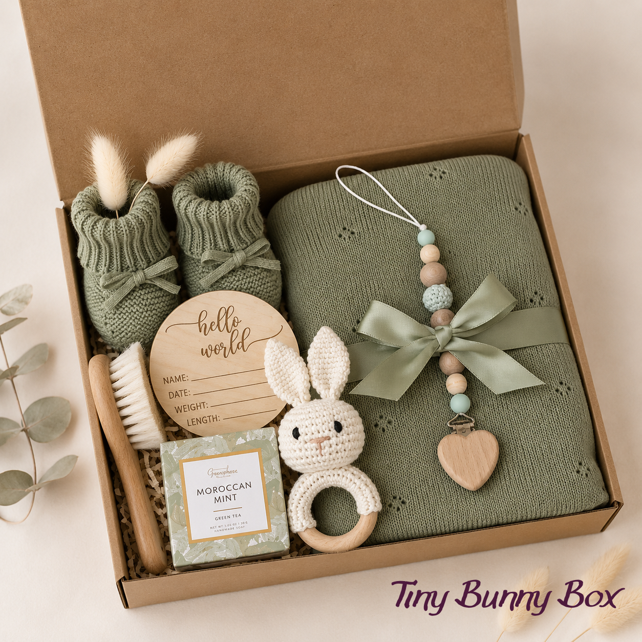 Tiny Bunny Baby Gift Box — Newborn & Baby Shower Gift Set