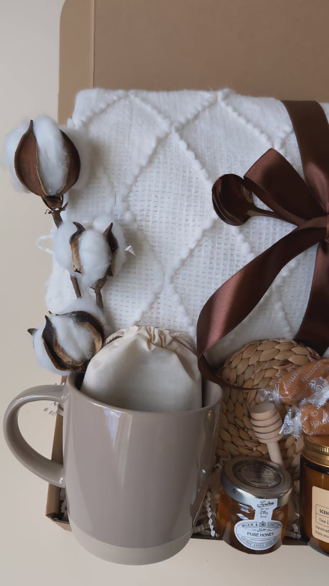 Coffee Bliss Box – Coffee Lover Gift Set with Mug, Blanket & Treats