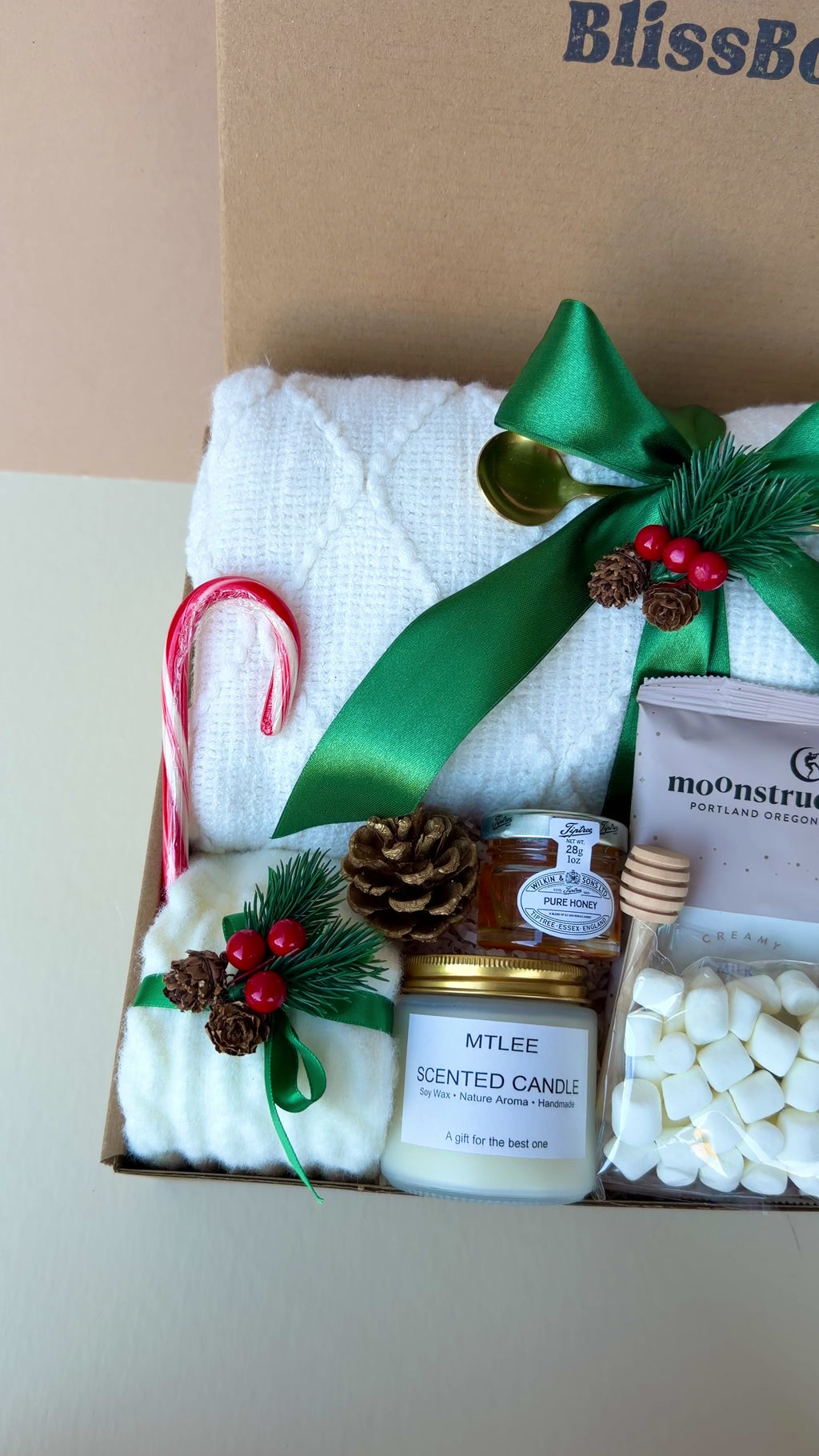 Christmas Gift Box for Her, Holiday Gift for Mom, Cozy Winter Gift Basket | Merry Moments Box