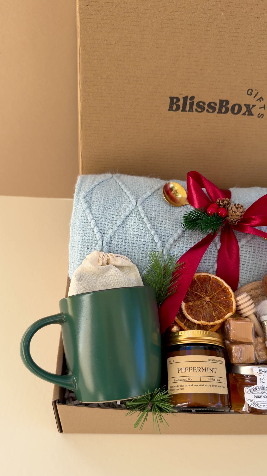 Cozy Holiday Gift Box for Her – Christmas Self Care Spa Set | Nutcracker BlissBoxGifts