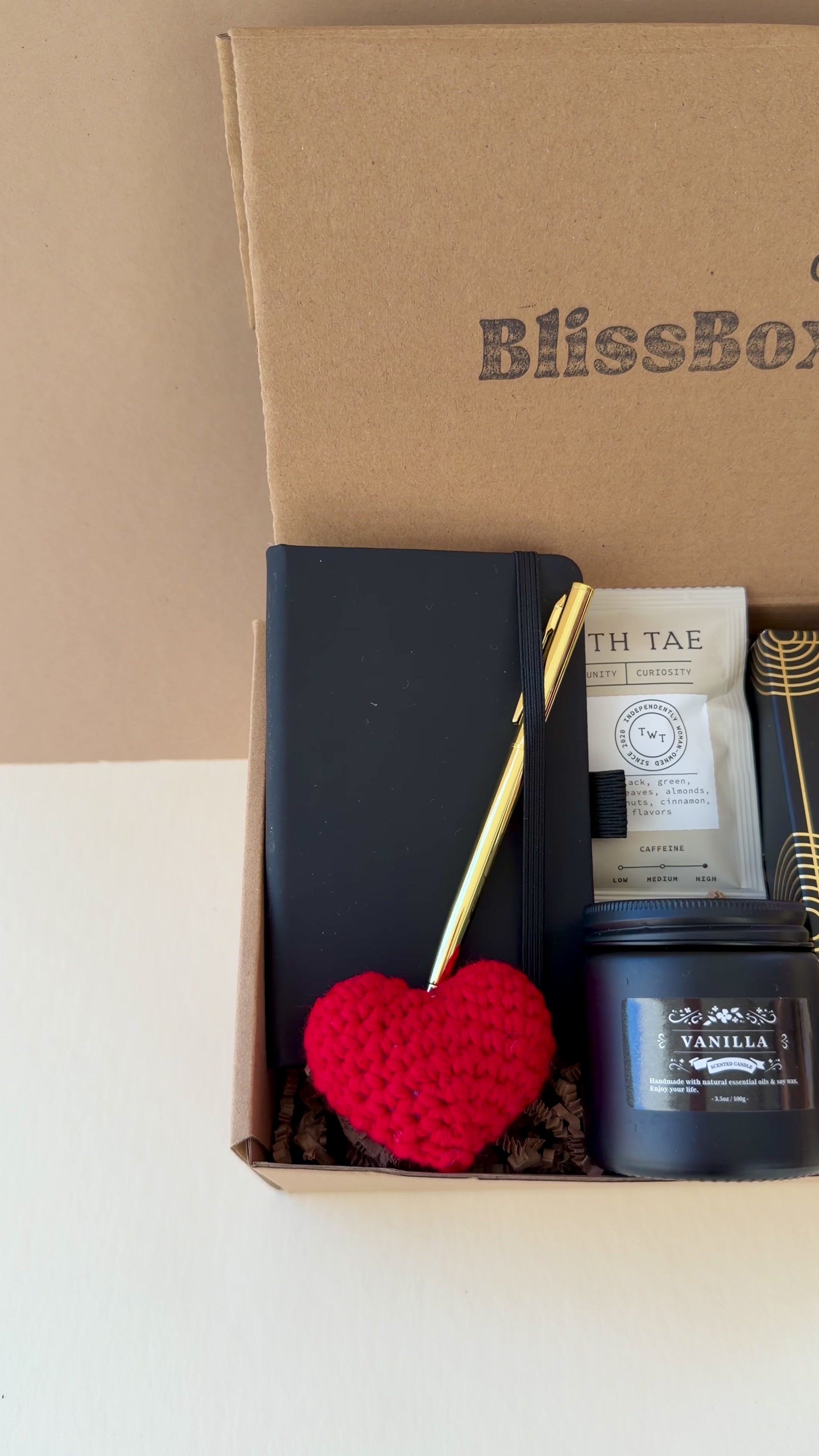 gift box for him valentines day

masculine cozy gift box for men

small gift box for boyfriend

bold heart box men gift