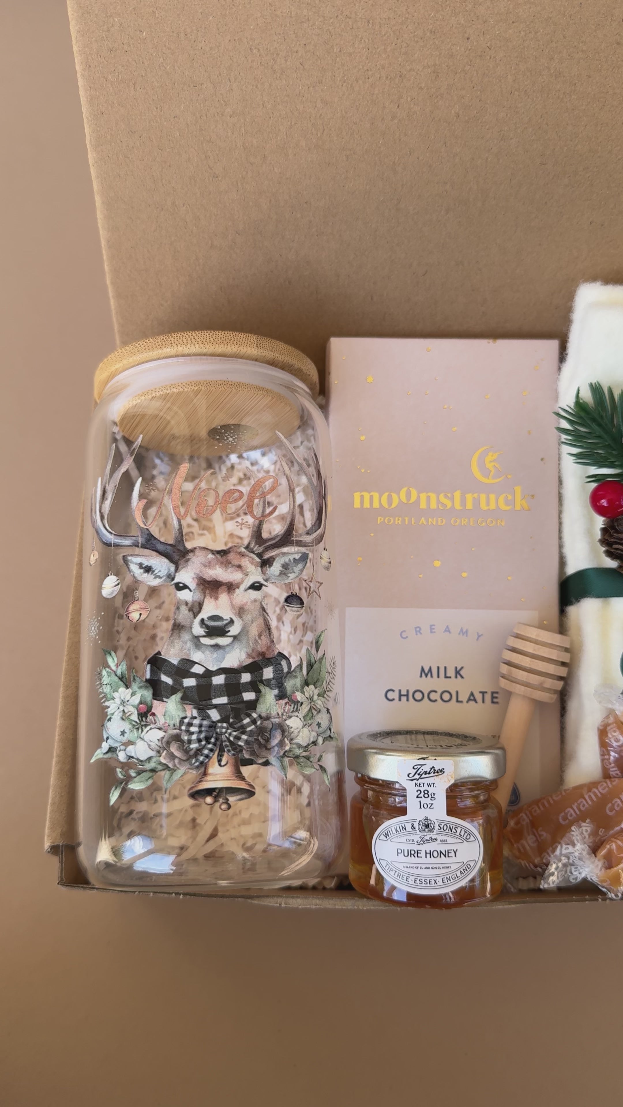 Christmas Gift Box for Women, Cozy Winter Gift Set with Candle & Mug, Holiday Thank You or Employee Appreciation Gift | Winter Magic Box